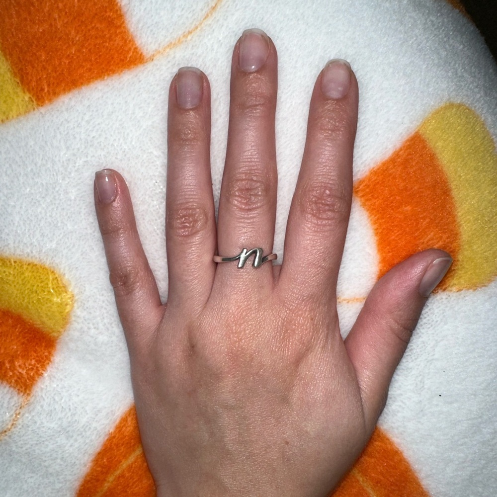 James Avery Script Initial Ring